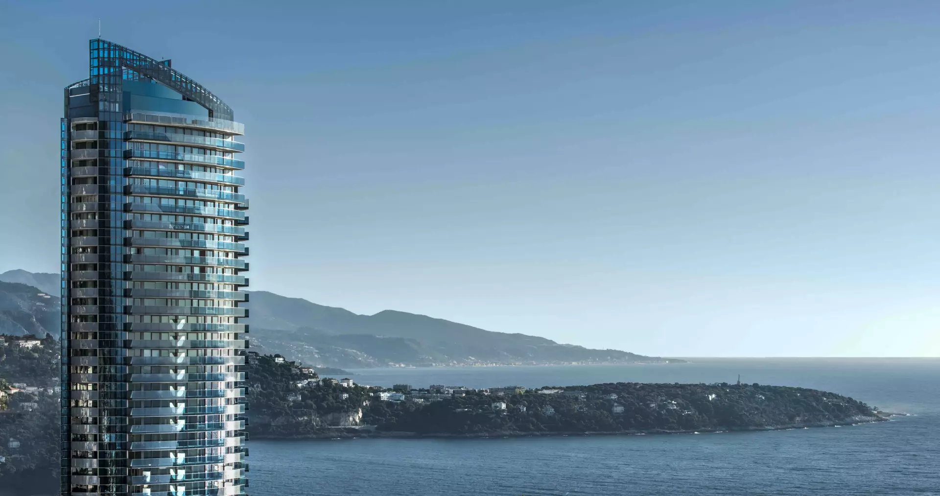 Tour Odeon, among Monaco's most luxurious residences, set in the neighbourhood of La Rousse - Saint Roman
