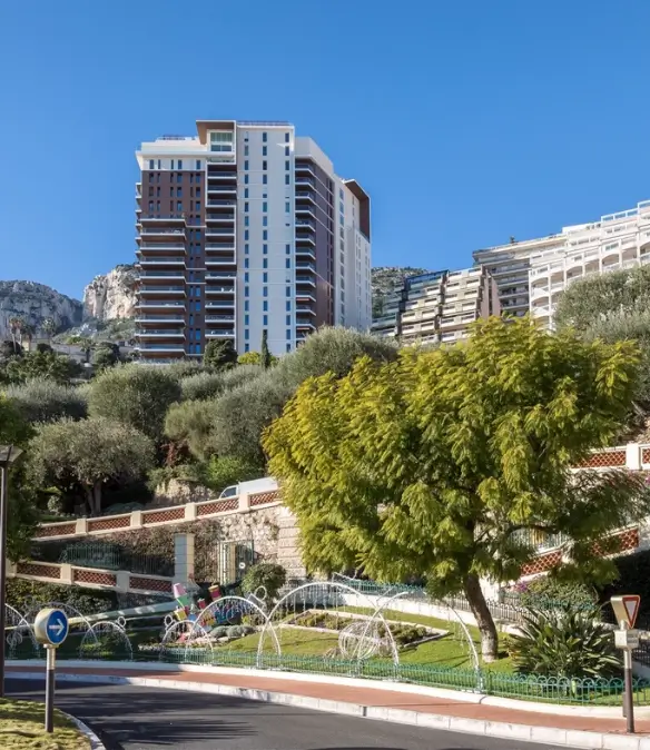 Luxury buildings in Moneghetti, Monaco