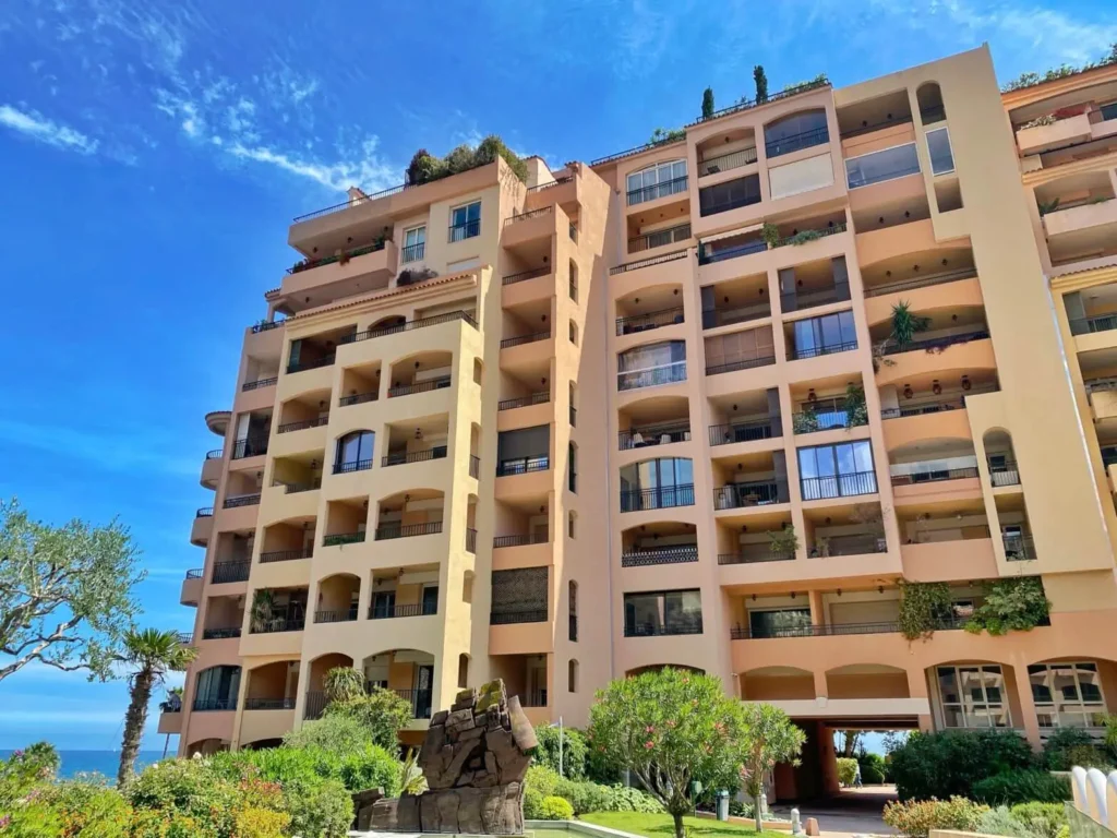 Grand Large building in Fontvieille district in Monaco.
