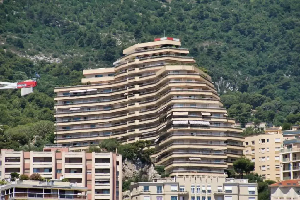 Les Ligures building in the Jardin Exotique district in Monaco.