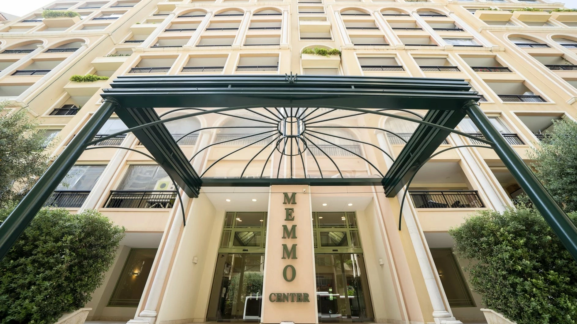 Memmo center building in Fontvieille district in Monaco.
