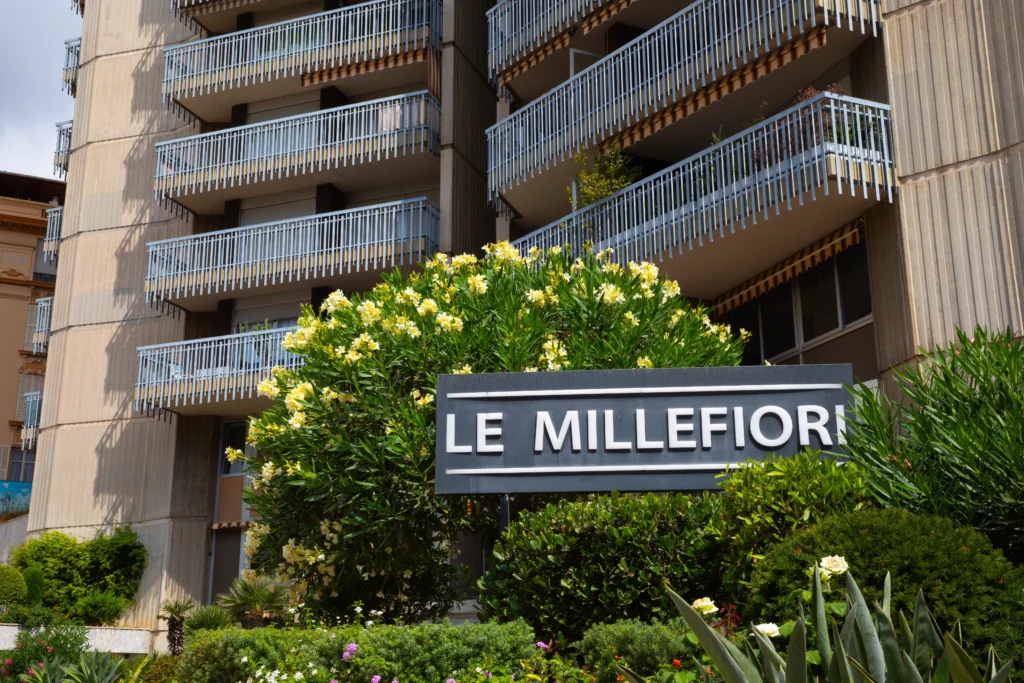 Le Millefiori building in the Monte-Carlo district in Monaco.