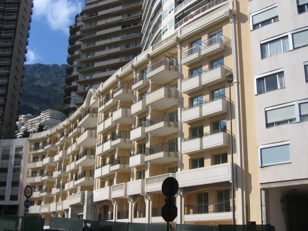 Residence Saint Georges building in La Rousse district in Monaco.