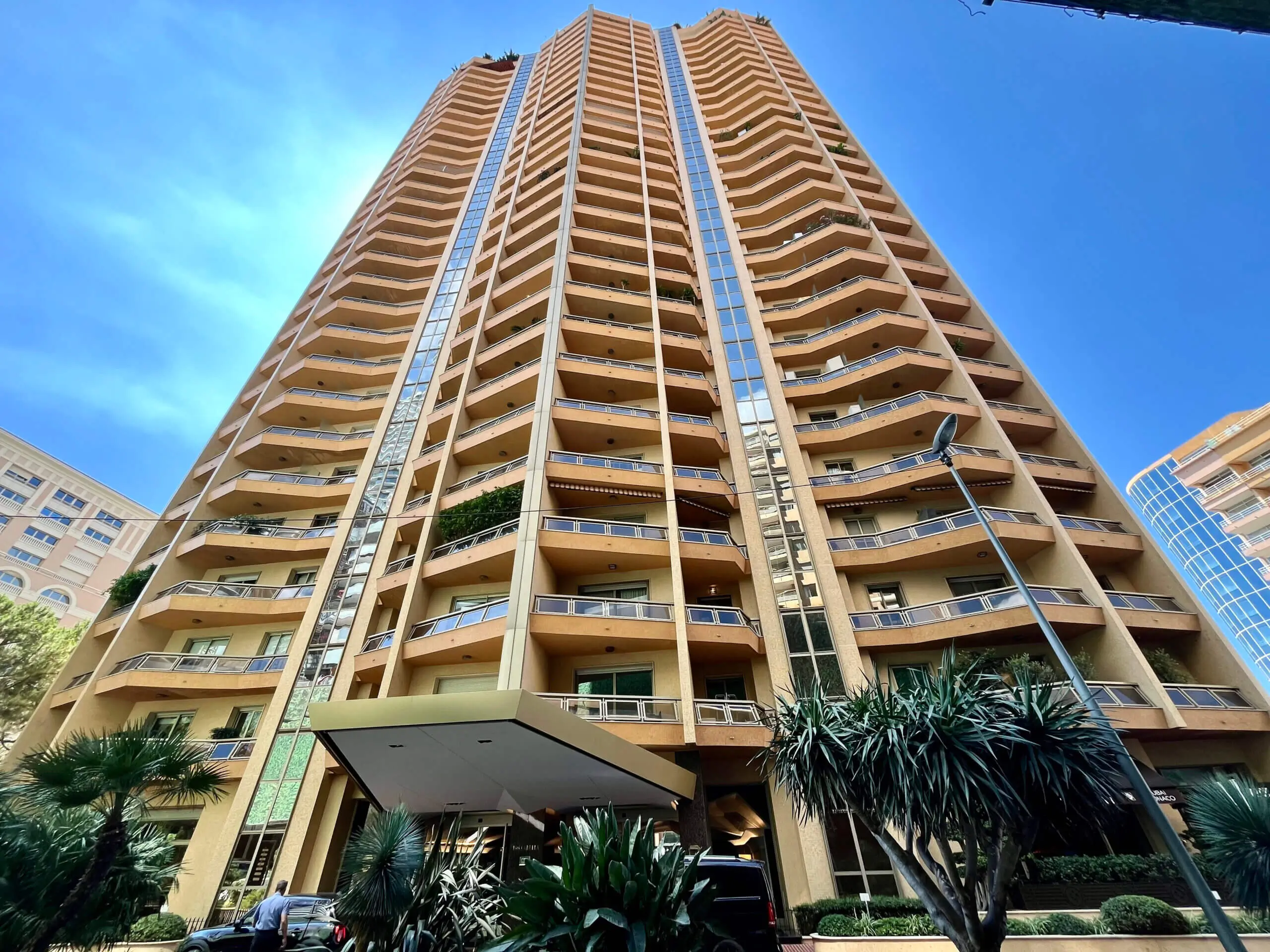 Roccabella building in Larvotto district in Monaco.