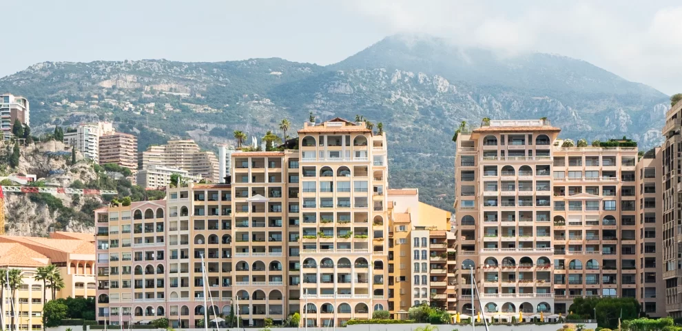 Terrasses du Port building in Fontvieille district in Monaco.