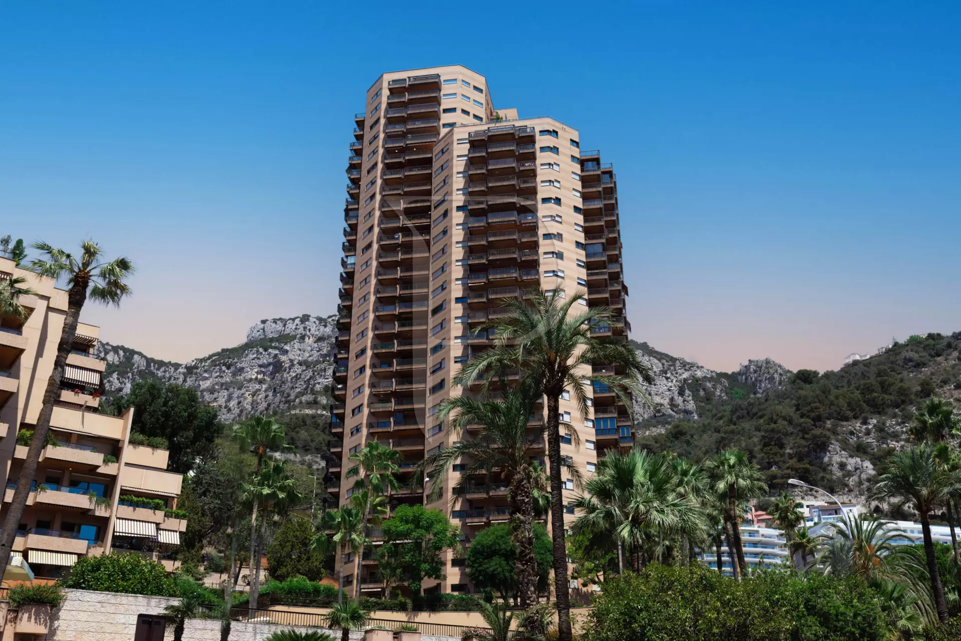 Parc Saint Roman building in La Rousse district in Monaco.