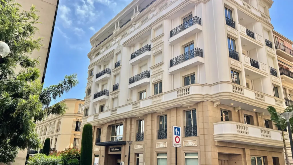 Villa Portofino building in La Condamine district in Monaco.