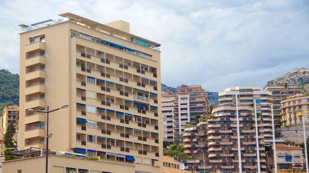 Palais Héraclès building in La Condamine district in Monaco.