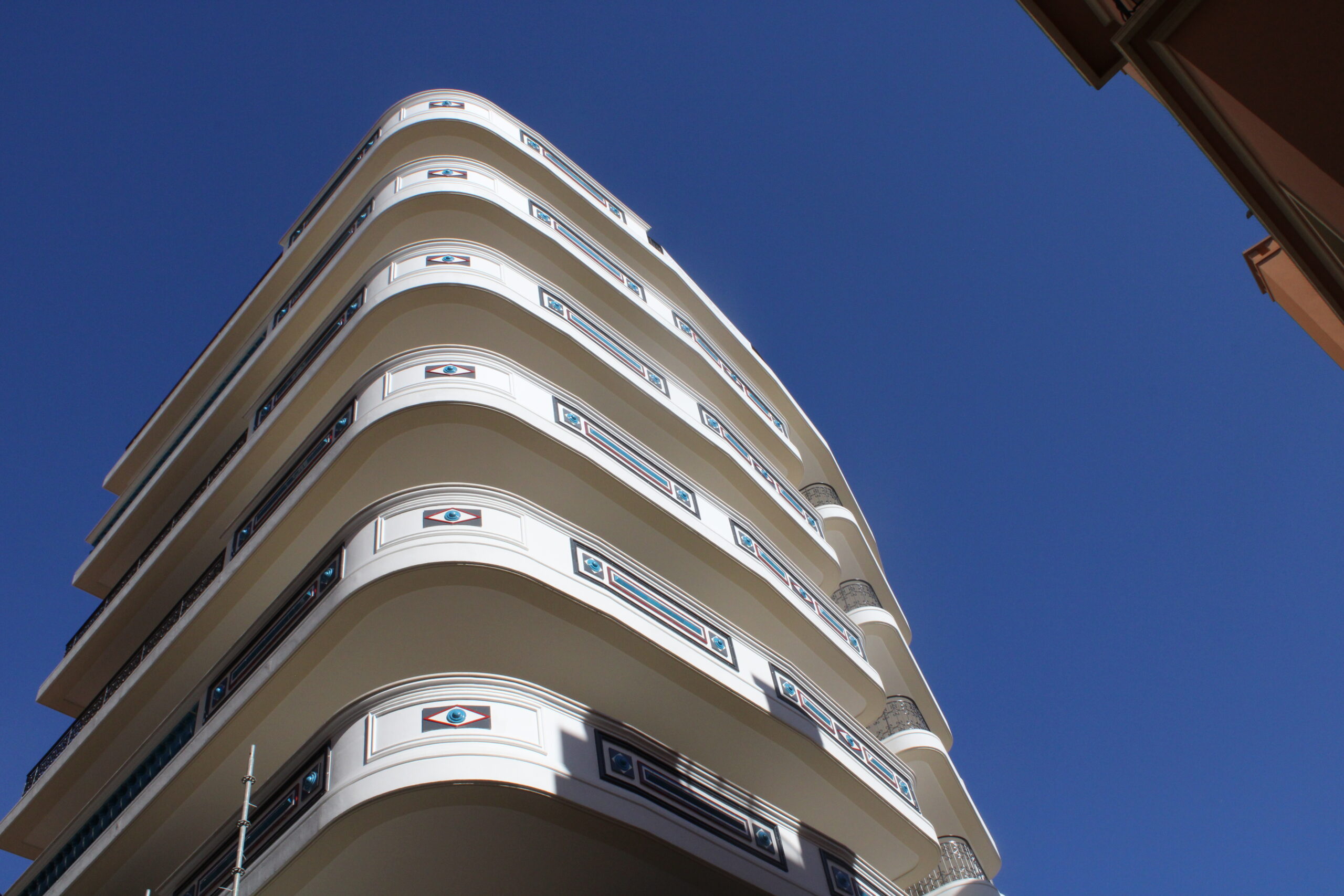 villa ninetta, moneghetti district in monaco. beautiful building style