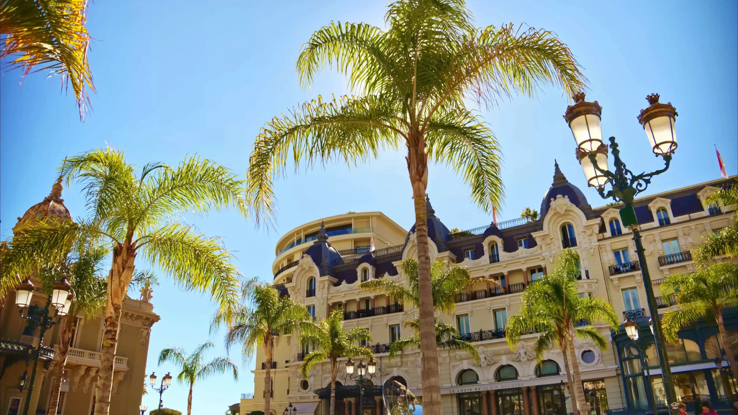 The Monaco casino square and Hotel de Paris in Monte Carlo.