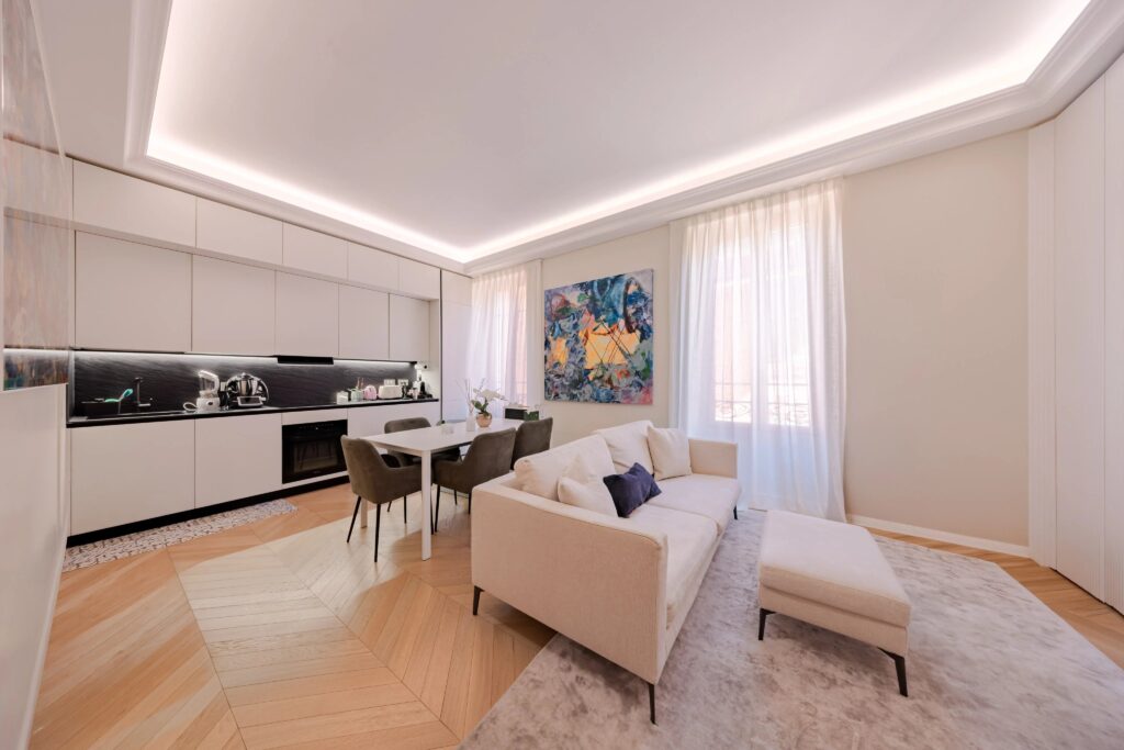 An apartment for sale in Monaco's La Radieuse residence, under law 887