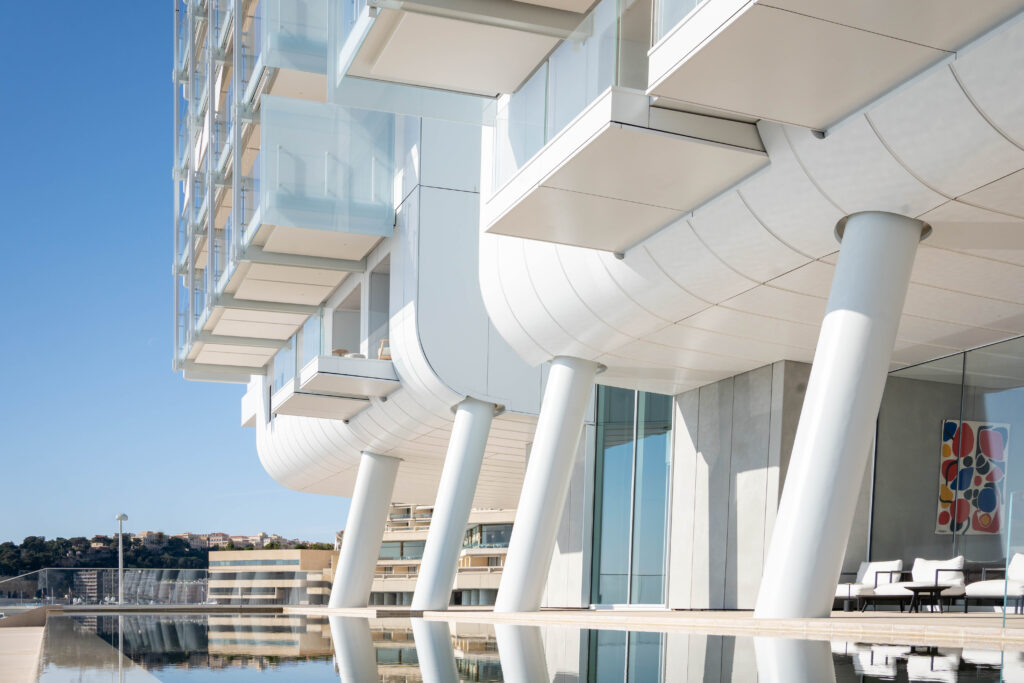 Le Renzo, a luxury apartment building in Monaco's Mareterra district